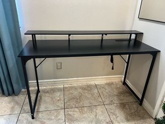 NEW*PRAISUN Computer & Gaming Desk with Monitor Shelf