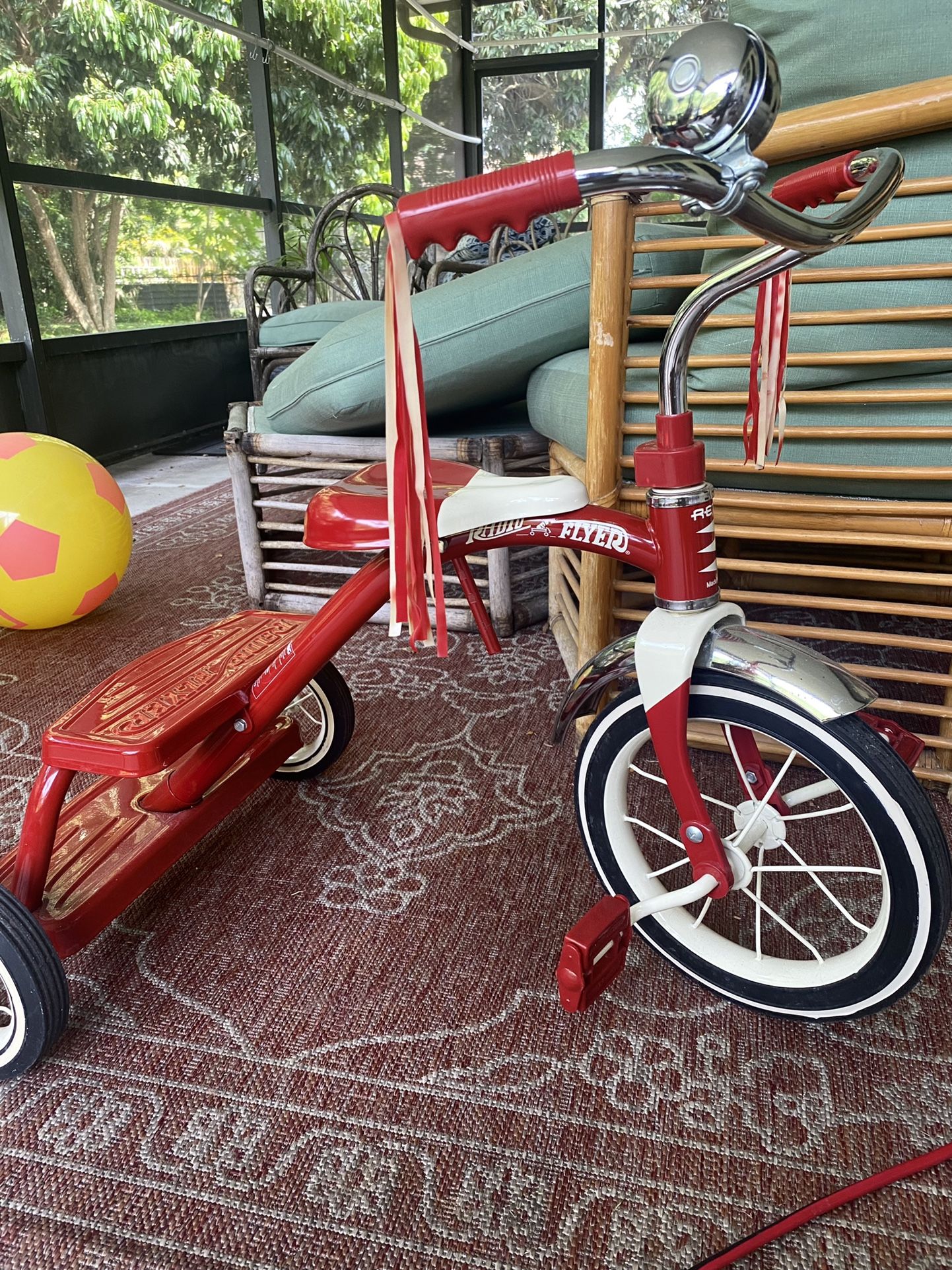 Classic Red Radio Flyer.