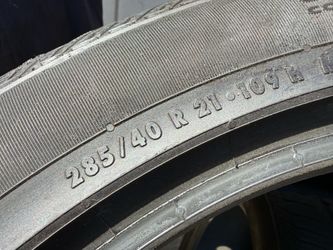 285/40/21 Continental (2 Tires) $125.00/ Both