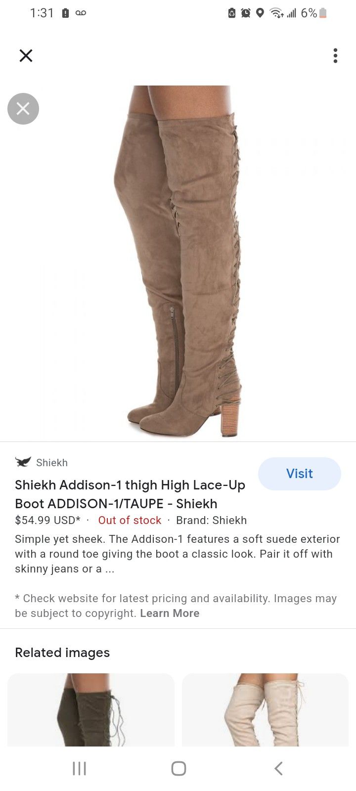 Thigh High Lace Up Boot