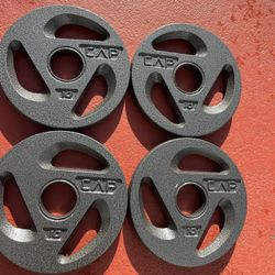 Olympic 2inch Gym Plates 10.lbs X 4 NEW