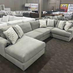 New Big Grey Sectional Sofa