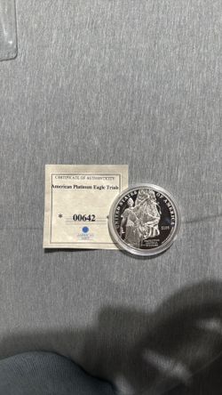 Liberty 2013 platinum layered coin