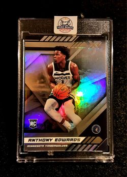 Anthony Edwards rookie card from 2020-21 Panini Chronicles XR # 295  Minnesota Timberwolves  NBA