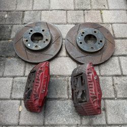 Nissan 300zx Calipers And Rotors Set 