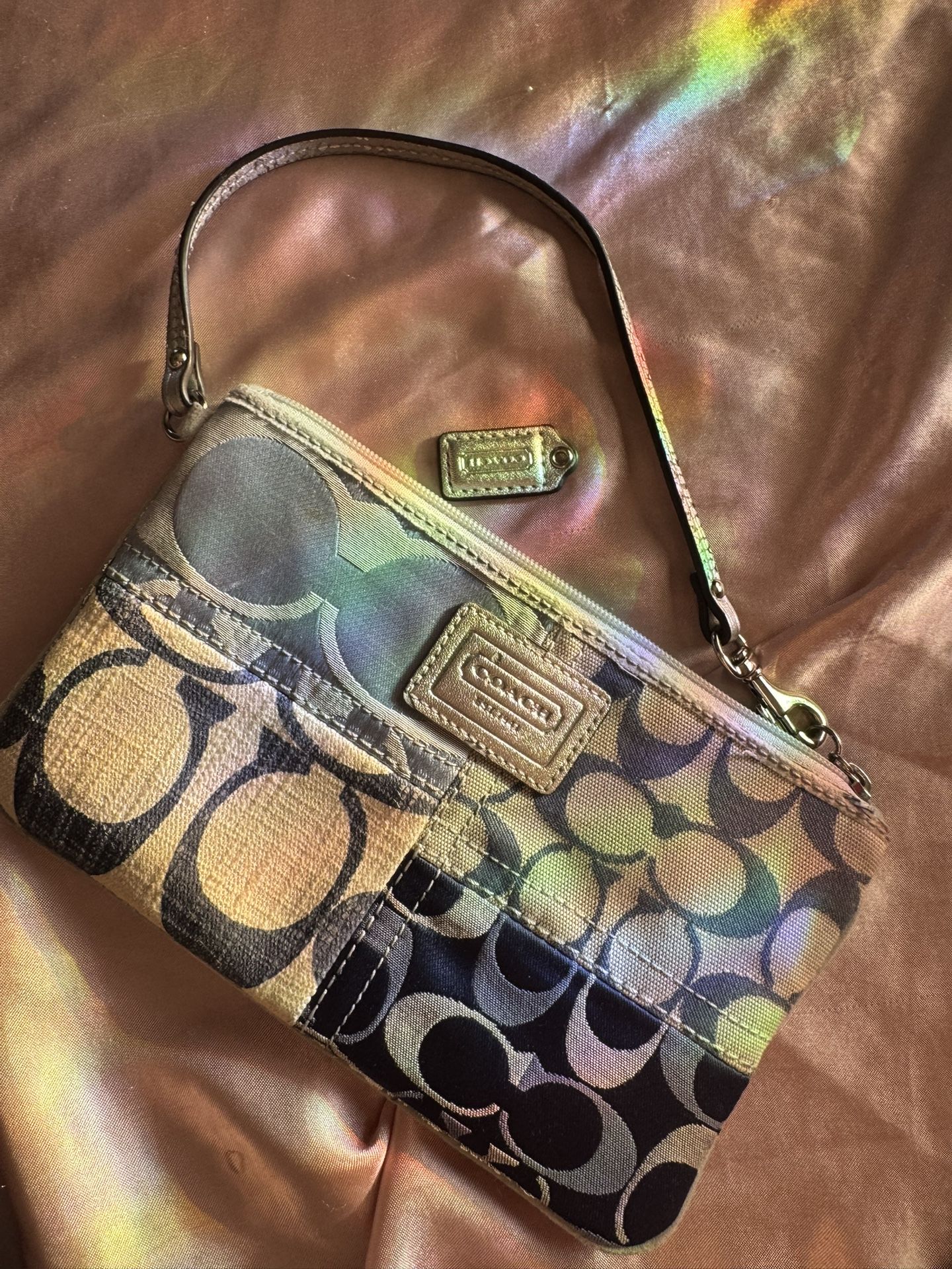 Coach Patchwork Wristlet