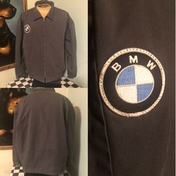 BMW Car Mechanic Quilted Uniform Work Jacket Men’s 3XL Gray