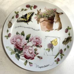 Vtg but New in Box Marjolean Bastin Summer The Garden is My Most Favorite Place of All Plate Gallery Wall Decor 9.5”  Garden, Flowers, Butterflies, Bu