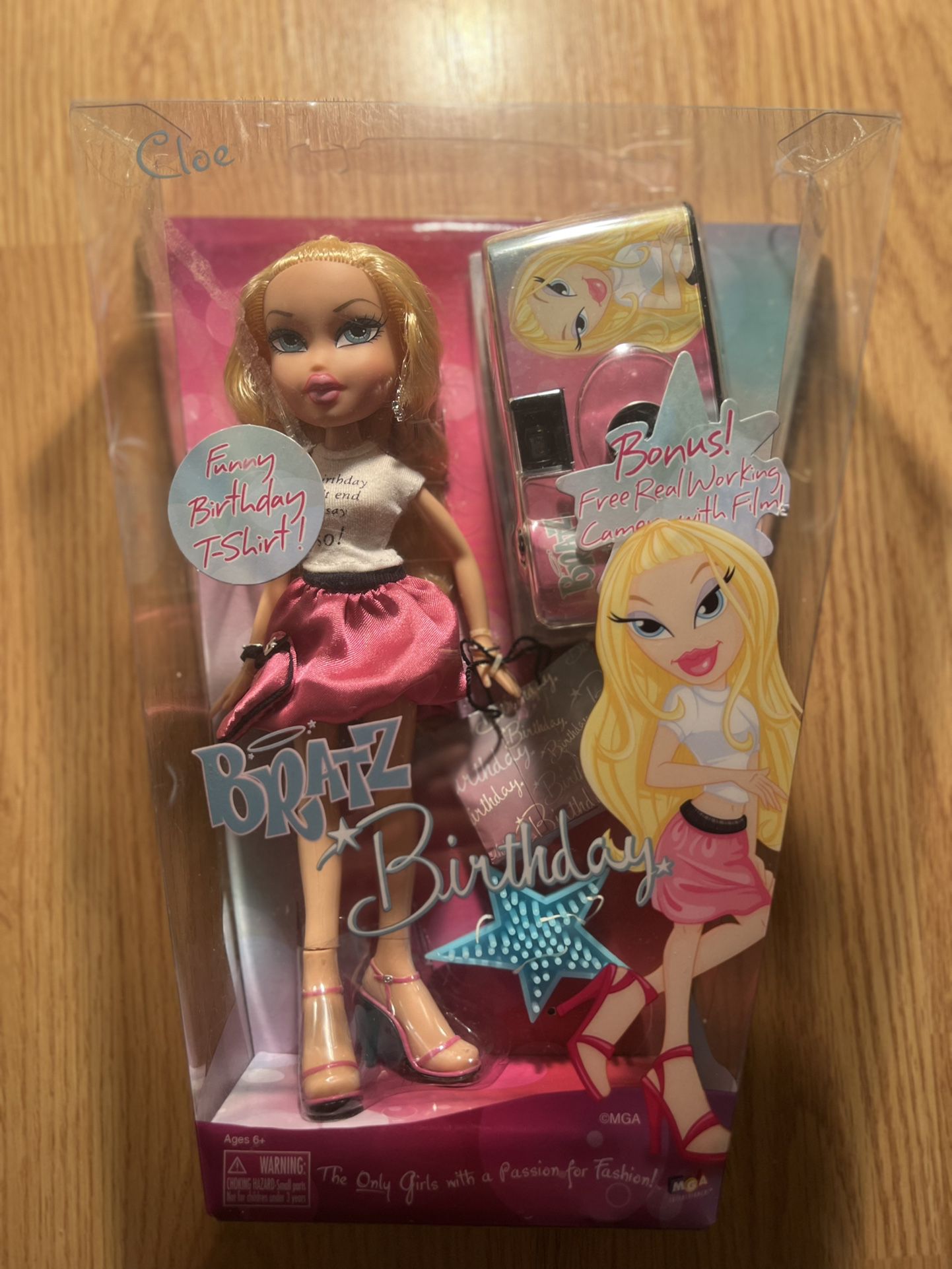 Bratz Cloe Birthday Doll with disposable camera