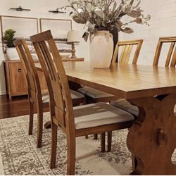Magnolia Dining Table 4 Chairs And Bench
