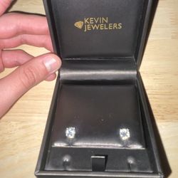 14k Lab Diamond Earrings
