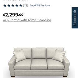 Meyer sofa light grey