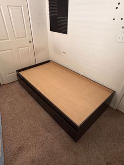 Bed frame with head board