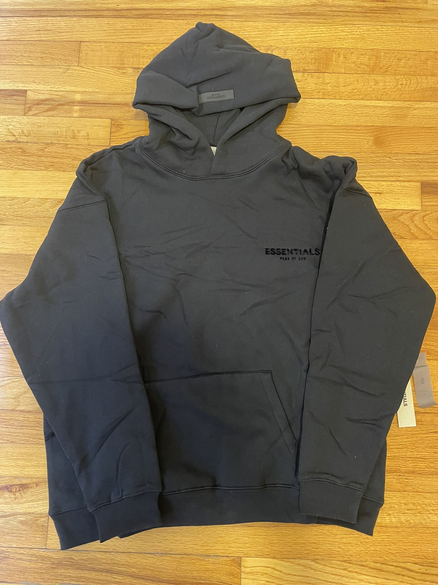 Black Essentials Hoodie