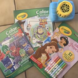 Coloring Books & Bubble Machine