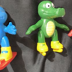 Vintage Gator Tales Action Figure Lot 1989 Procorp alligator toys (READ DESC