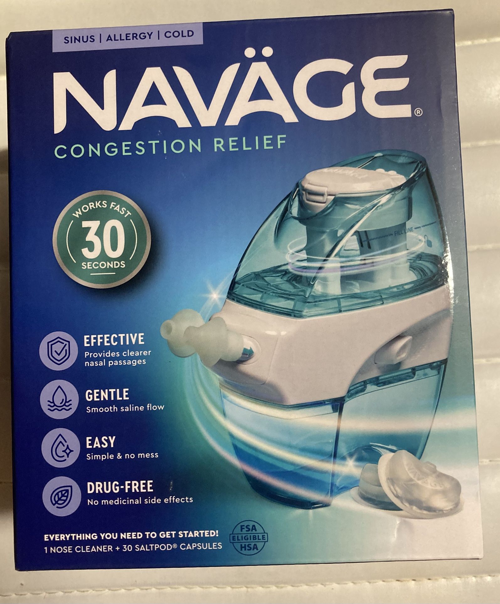 Navage Nasal Irrigation New In Boc. Sealed. 