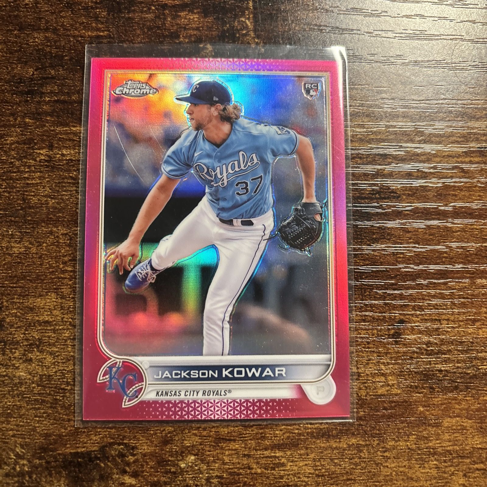 2022 Topps Chrome Magenta Refractor #d/399 #188 Jackson Kowar