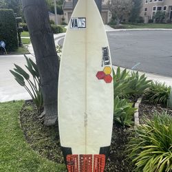5’6” New Flyer Channel Islands Surfboard With Fins