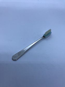 Vintage Sterling Child’s ToothBrush Estate Jewelry