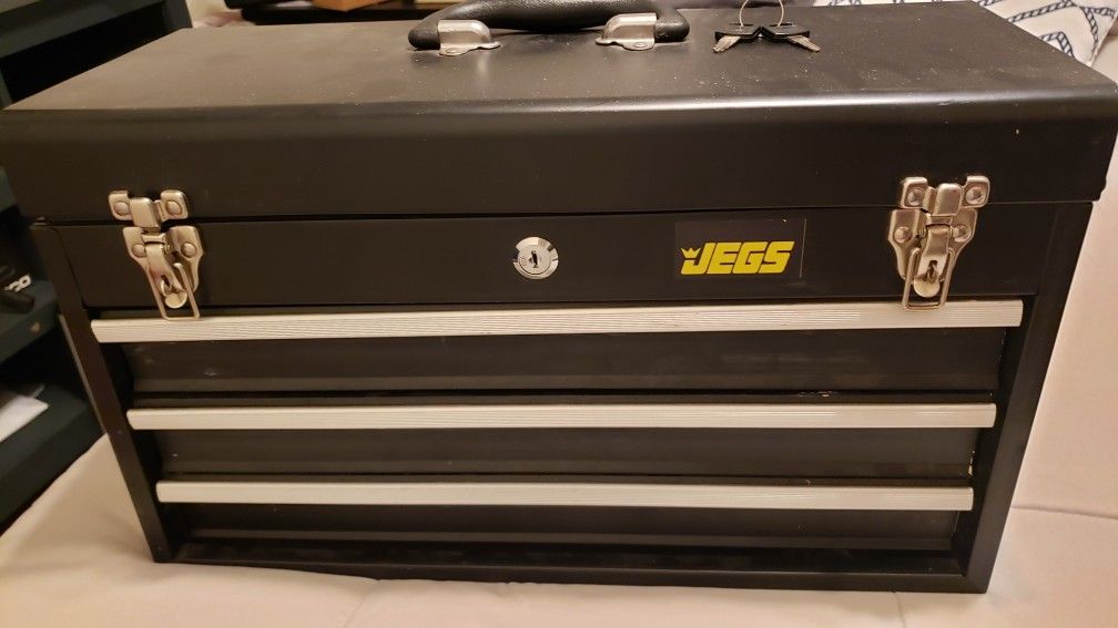 JEGS Portable 3 Drawer Tool Box