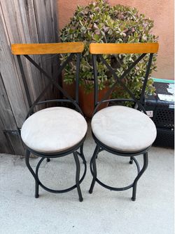 Pair of Swivel Counter Stools