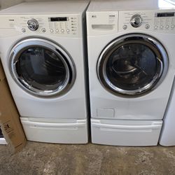 LG Set Washer And Dryer Gas Good Condition We Delivery 
