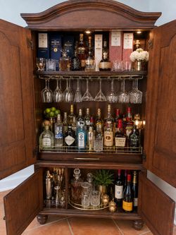 All Wood Bar Cabinet