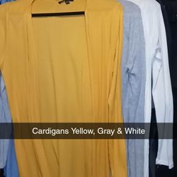 3 Female Cardigans Size Large