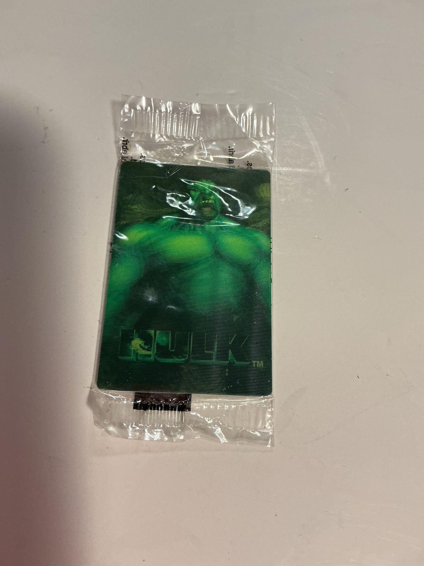 MINI HULK TRADING CARD - STILL SEALED - $4