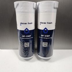 2PK GLACIER FRESH XWF Replacement For GE XWF Refrigerator Water Filter