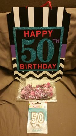 Happy 50th birthday party decorations