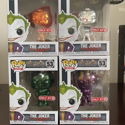 Funko Pop! Batman Arkham Asylum - The Joker (Chrome Set)