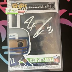 Seahawks Funko Pop Signed Jsn Comes With Coa 