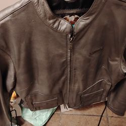 Medium Leather Harley Jacket $30
