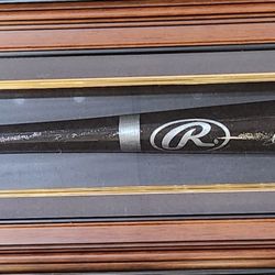 Angels Vlad Guerrero Sr. Signed, PSA-Certified Baseball Bat In Premium Display Case 