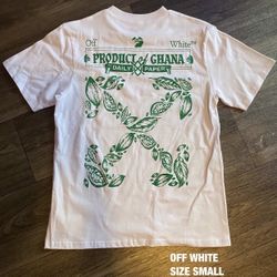 Off-white “Ghana” T-shirt Size Small 