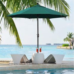 9ft Outdoor patio Umbrella - teal