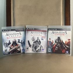 Assassin's Creed Lot - Playstation 3 - Tested & Working - CIB Complete In Box