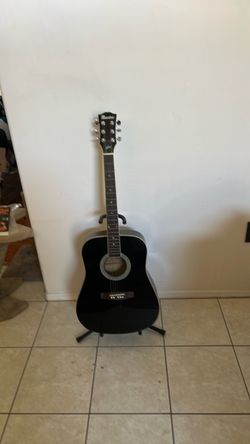 Gibson Maestro Black Dreadnought Style Acoustic Guitar