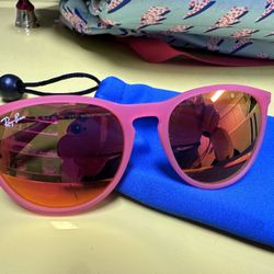 RAY BAN CHILDREN’S PINK GIRL SUNGLASSES WITH CASE