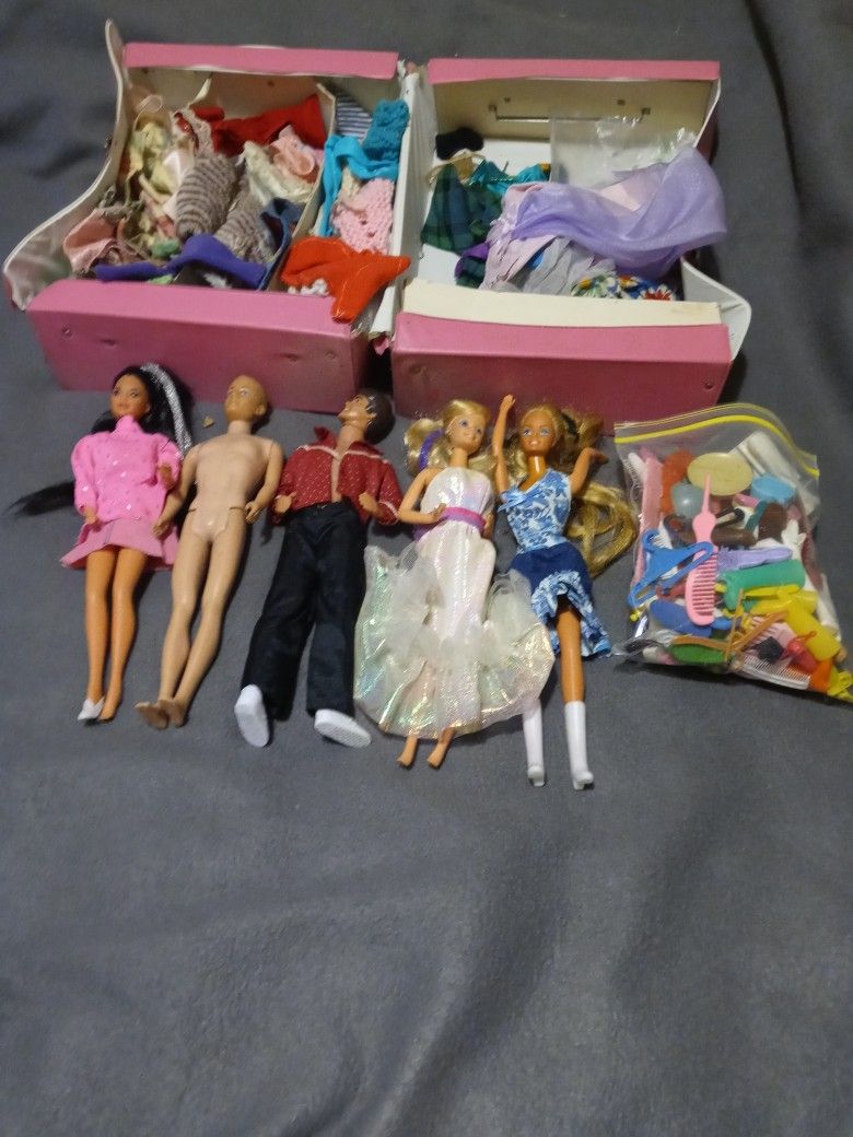 Vintage Barbie dolls