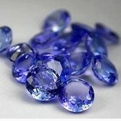 Set Of 5x Tanzanite Round Cut Loose Gemstones [2mm] Each 