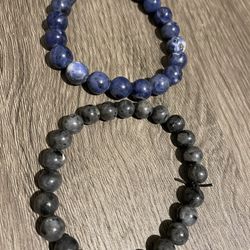sodalite or labradorite bracelets