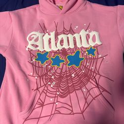 Pink atlanta spider hoodie