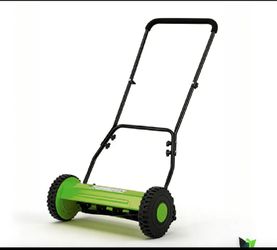 New Other Garvee 14" 5-Blade Manual Walk-Behind Push Reel Lawn Mower, Green