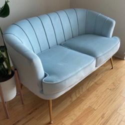 Blue Velvet couch