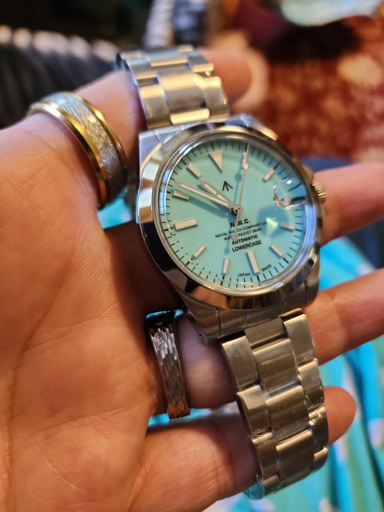 NAVAL WATCH CO TIFFANY COLOR AUTOMATIC JAPANESE WATCH