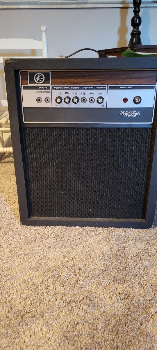 Vintage Kay Amp Reverb And Tremolo Solid state amp.