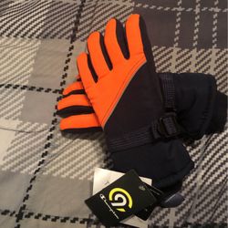 Boys waterproof, warmest, Insulation ski gloves